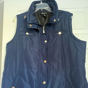Style & Co Nsvy Puffer Vest XL NWOT
